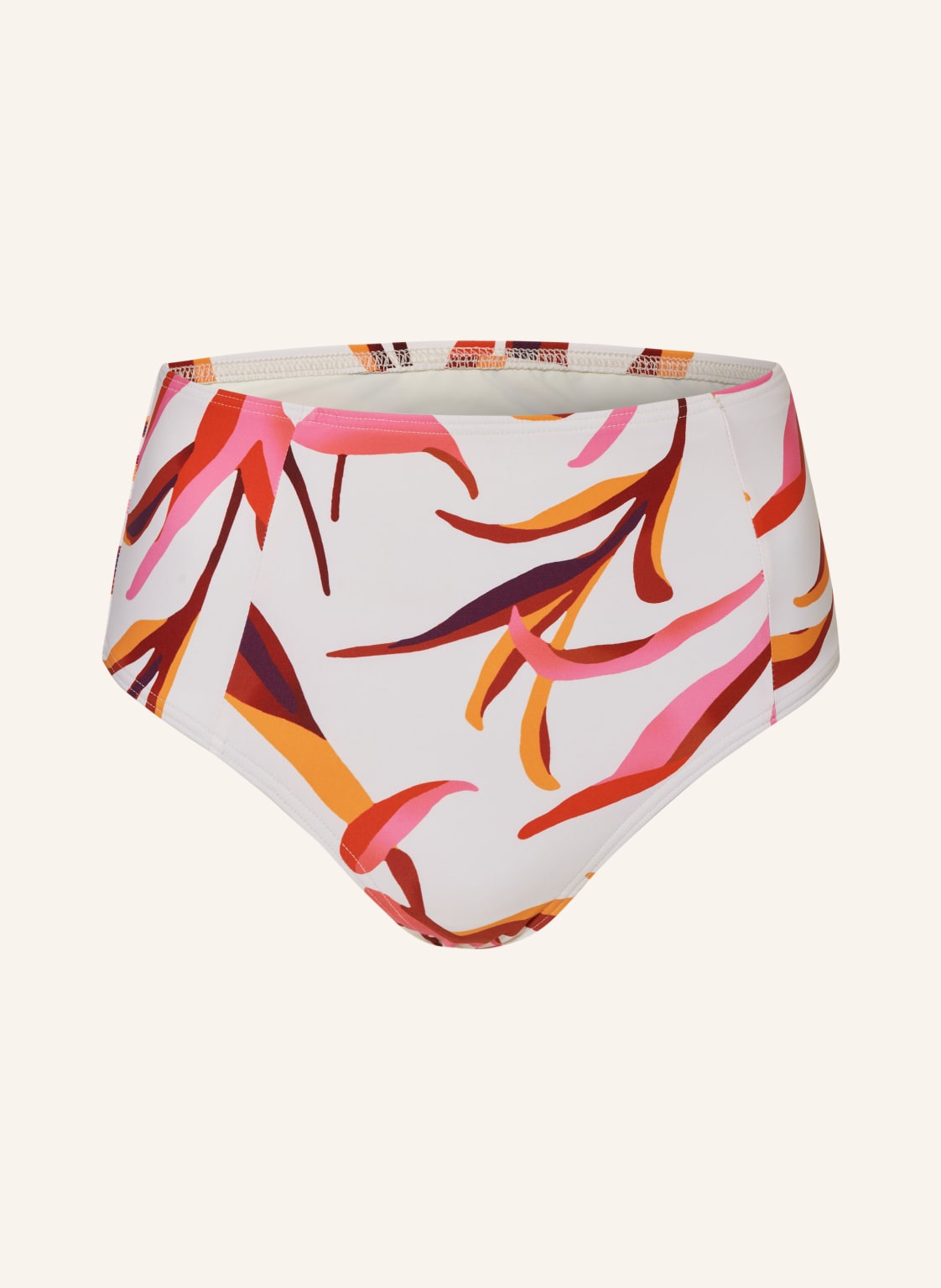 Cyell High-Waist-Bikini-Hose Japanese Floral weiss von CYELL