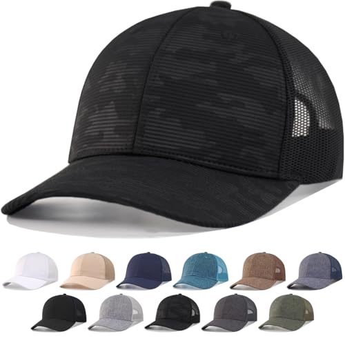 CYGTE XXL Übergröße Trucker Hat Snapback Big Head Herren Mesh Back Ball Cap, Camouflage / Schwarz, XL-XXL CYGTE XXL Übergröße Trucker Hat Snapback Big Head Herren Mesh Back Ball Cap, Camouflage / Schwarz, XL-XXL von CYGTE