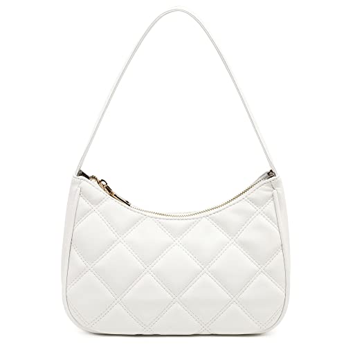 CYHTWSDJ Damen Shoulder Bags for Women, Cute Handbag Mini Clutch Purse with Zipper Closure Hobo Tote Handtasche, Weiß, Gr. L von CYHTWSDJ