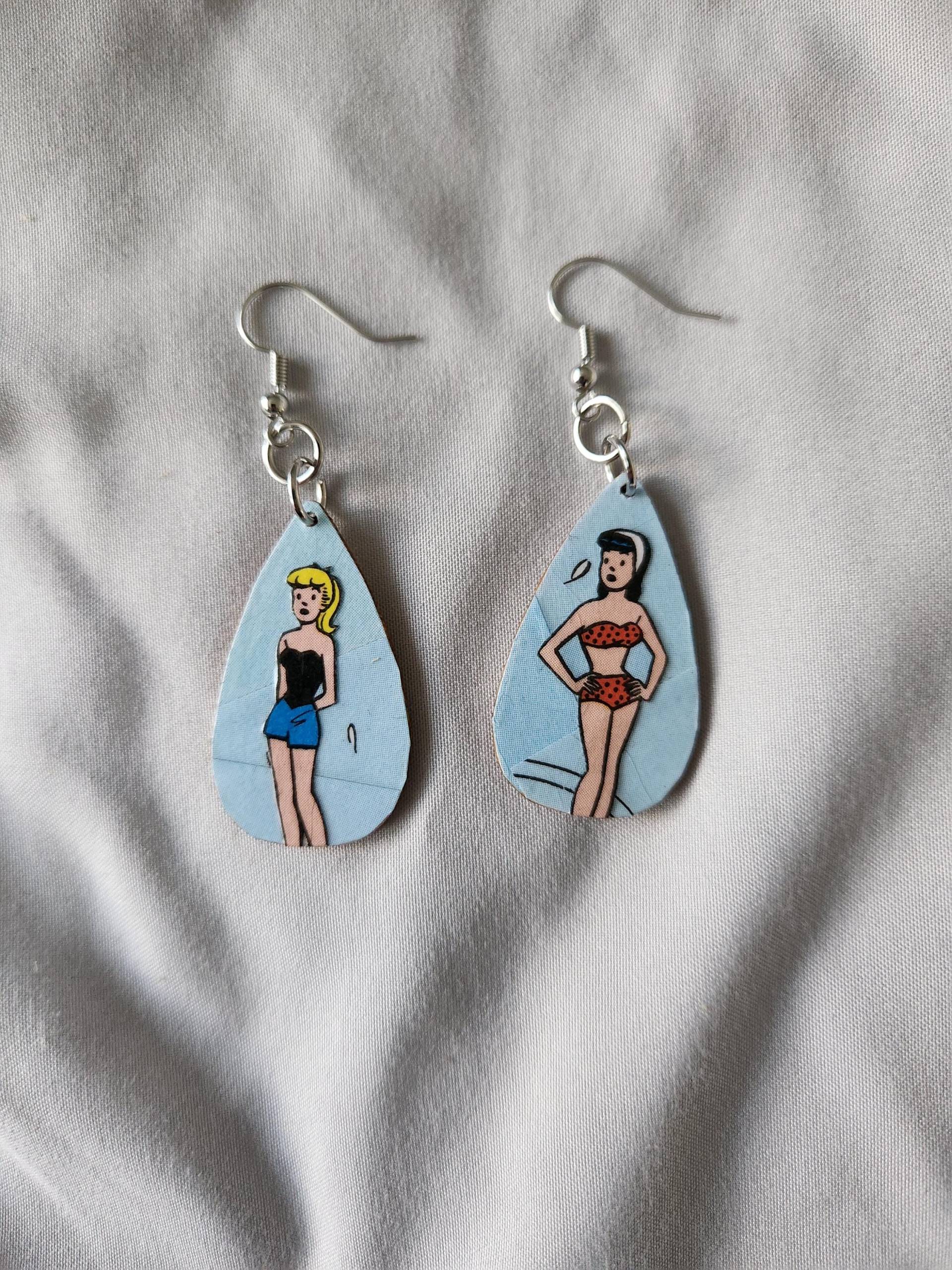 Archie Comics Betty Und Veronica Ohrringe Archie Comics Betty Und Veronica Ohrringe von CYICrafts