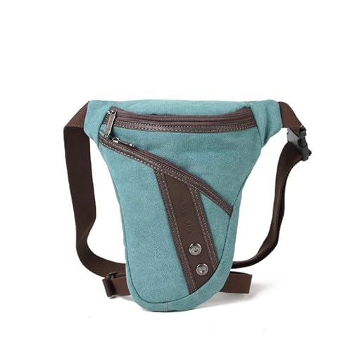 CYMKYQ Beintasche,Beintasche Motorrad Herren Oberschenkel Samt Tasche Drop Bag Motorrad Radfahren Schulter Multifunktionstasche Umhängetasche Nylon Herren Hüfte Wiege Taille Tasche(Color:Light Blue) von CYMKYQ