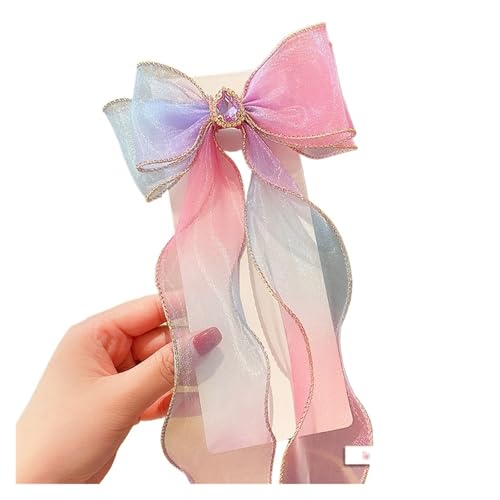 Haarspange schleife Haarschmuck Perlenquasten Schleifen Bänder Geflochtene Haarnadeln Kopfschmuck Sommer Mädchen Prinzessin Haarnadeln Hochzeit(Hairpin 272-11) von CYMMIYT