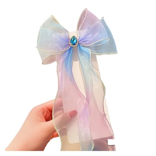 Haarspange schleife Haarschmuck Perlenquasten Schleifen Bänder Geflochtene Haarnadeln Kopfschmuck Sommer Mädchen Prinzessin Haarnadeln Hochzeit(Hairpin 272-12) von CYMMIYT