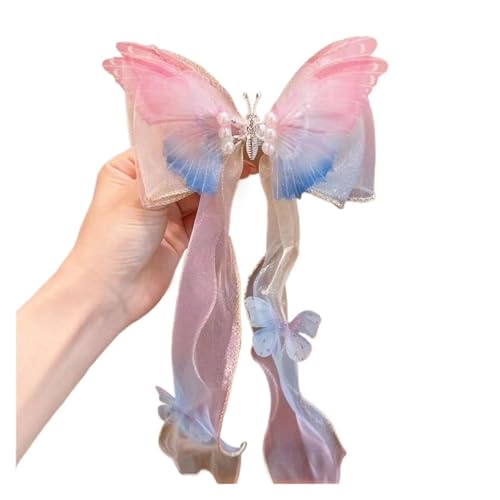 Haarspange schleife Haarschmuck Perlenquasten Schleifen Bänder Geflochtene Haarnadeln Kopfschmuck Sommer Mädchen Prinzessin Haarnadeln Hochzeit(Hairpin 272-16) von CYMMIYT