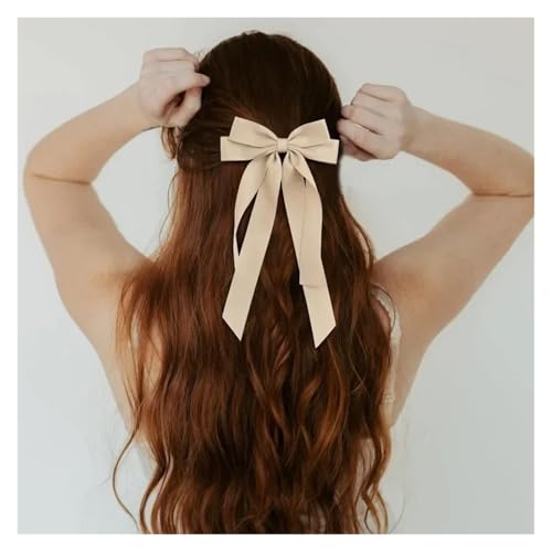 Haarspange schleife Stoffband Haarschleife Haarnadel for Frauen Mädchen Haarspangen Schwarz Weiß Schleife Top Clip Haarschmuck Hochzeit(4) von CYMMIYT