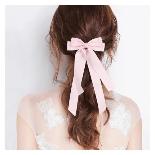 Haarspange schleife Stoffband Haarschleife Haarnadel for Frauen Mädchen Haarspangen Schwarz Weiß Schleife Top Clip Haarschmuck Hochzeit(7) von CYMMIYT