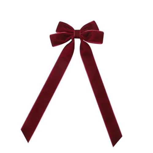 Haarspange schleife Vintage Große Samt Schleife Haarnadeln Haarspangen for Frauen Mädchen Hochzeit Langes Band Koreanische Haarspange Haarspange Haarschmuck Hochzeit(3916-33,4PCS) von CYMMIYT
