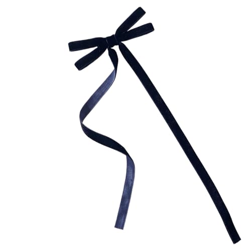 Haarspange schleife Vintage Große Samt Schleife Haarnadeln Haarspangen for Frauen Mädchen Hochzeit Langes Band Koreanische Haarspange Haarspange Haarschmuck Hochzeit(3938-1,4PCS) von CYMMIYT