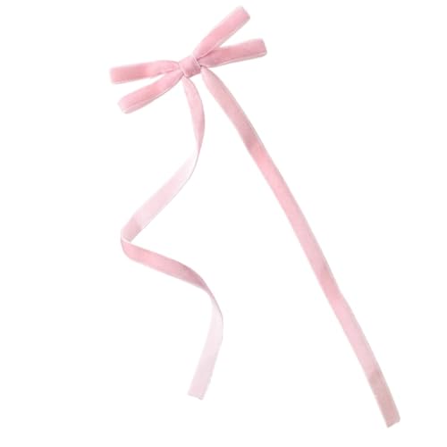 Haarspange schleife Vintage Große Samt Schleife Haarnadeln Haarspangen for Frauen Mädchen Hochzeit Langes Band Koreanische Haarspange Haarspange Haarschmuck Hochzeit(3938-11,4PCS) von CYMMIYT