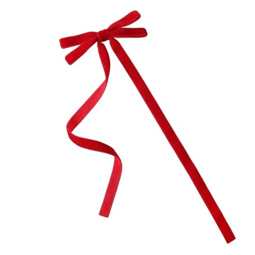 Haarspange schleife Vintage Große Samt Schleife Haarnadeln Haarspangen for Frauen Mädchen Hochzeit Langes Band Koreanische Haarspange Haarspange Haarschmuck Hochzeit(3938-12,1) von CYMMIYT