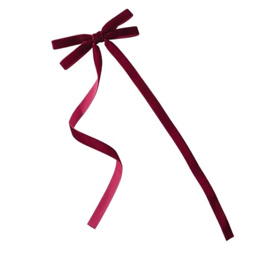 Haarspange schleife Vintage Große Samt Schleife Haarnadeln Haarspangen for Frauen Mädchen Hochzeit Langes Band Koreanische Haarspange Haarspange Haarschmuck Hochzeit(3938-33,4PCS) von CYMMIYT