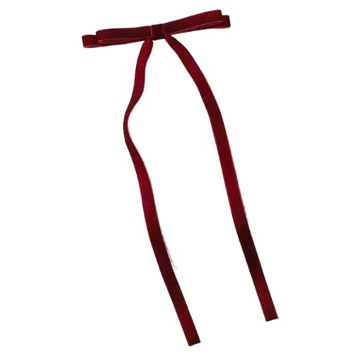 Haarspange schleife Vintage Große Samt Schleife Haarnadeln Haarspangen for Frauen Mädchen Hochzeit Langes Band Koreanische Haarspange Haarspange Haarschmuck Hochzeit(3939-33,4PCS) von CYMMIYT