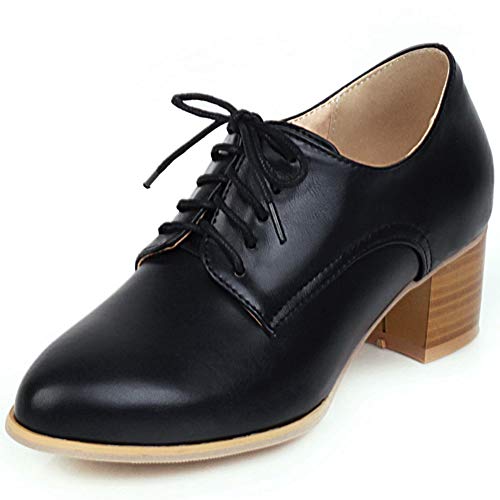 CYNLLIO Damen Vintage Wingtips Schnürschuh Oxfords Brogues Schuhe Mid Chunky Heels Pumps Perforierte Kleid Sattelschuhe, 3 Schwarz, 39.5 EU CYNLLIO Damen Vintage Wingtips Schnürschuh Oxfords Brogues Schuhe Mid Chunky Heels Pumps Perforierte Kleid Sattelschuhe, 3 Schwarz, 39.5 EU von CYNLLIO
