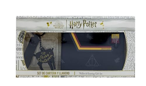 CYP - Harry Potter Premium Wallet + Metallic Keychain - 2 Pc. (Unisex-Adults, Harry Potter Fans, Metallic, Münzfach) von CYP