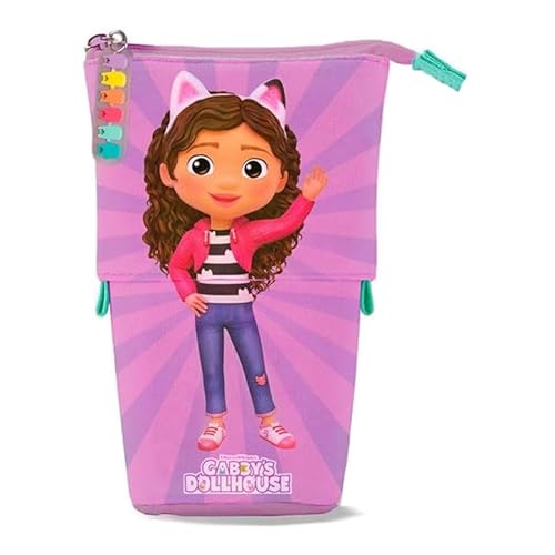 CYPBRANDS Unisex Kids Gabby Erweiterbares Federmäppchen Mäppchen, dunkelviolett von CYPBRANDS