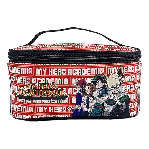 CYPBRANDS Unisex Kids My Hero Academia Tasche mit Griff Kulturbeutel, rot von CYPBRANDS