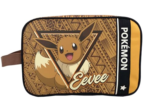 CYPBRANDS Unisex Kinder Cyp Brands-Pokémon Eeve Kulturbeutel, braun von CYPBRANDS