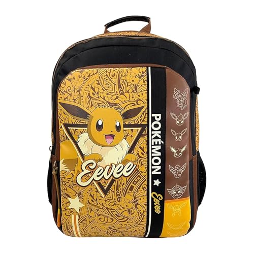 CYPBRANDS Unisex Kinder Cyp Brands-Pokémon Schulrucksack-Eeve Rucksäcke, braun von CYPBRANDS