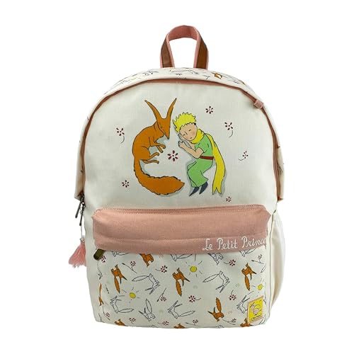 CYPBRANDS Unisex Kinder Der kleine Prinz Jugendwagen, anpassbar an Trolley-Little Prince Fox Collection Rucksack, beige von CYPBRANDS