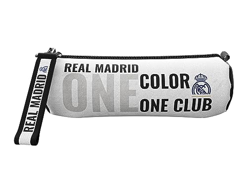 CYPBRANDS Unisex Kinder Real Madrid Federmäppchen Color One Club allentasche, weiß von CYPBRANDS