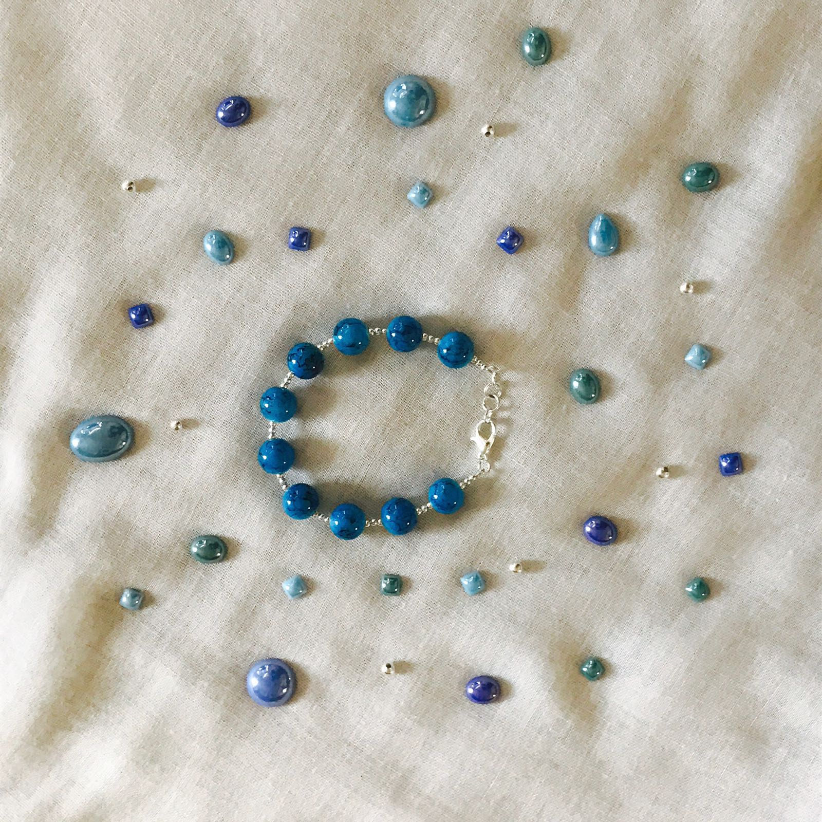 Ozean Blau & Silber Armband Ozean Blau & Silber Armband von CYPossessions