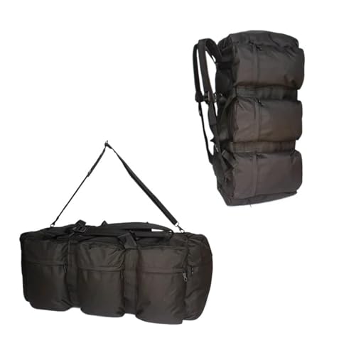 CYSUE 100 l große Gepäcktasche für Herren, Outdoor, Reisen, Schultern, Wandern, Trekking, Touristen, taktische Handgepäcktaschen, Trekking, Schwarz , Einheitsgröße von CYSUE