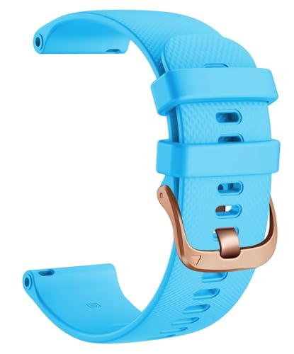 CYSUE 18 20 22mm Smart Watch Offizielle Riemen Für Venu 2 Silikon Armbandgürtel Für Venu 2S SQ Armband (Color : Sky blue, Size : 22mm Universal) von CYSUE