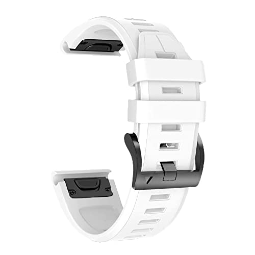 CYSUE 22 x 26 mm Schnellverschluss-Uhrenarmband aus Silikon für Garmin Fenix 7 7X 6 6X Pro 5 5X Plus 935 3HR MK2 MK1 EasyFit Smart Wirstbands, 22mm Fenix 7, Achat von CYSUE