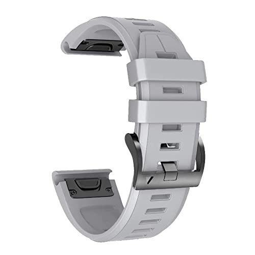 CYSUE 22 x 26 mm Schnellverschluss-Uhrenarmband aus Silikon für Garmin Fenix 7 7X 6 6X Pro 5 5X Plus 935 3HR MK2 MK1 EasyFit Smart Wirstbands, For Tactix 7 Pro, Achat von CYSUE