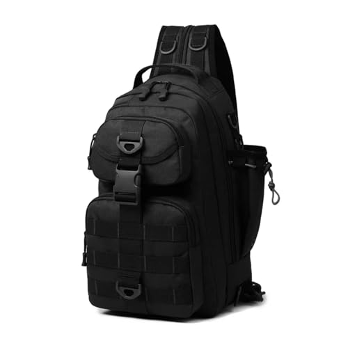 CYSUE Angelköder-Rucksack für Herren, Ausrüstung, Köder, Brusttasche, multifunktional, taktisch, Outdoor, Reisen, Camping, Schlinge, Fischausrüstungstaschen, Schwarz , Einheitsgröße CYSUE Angelköder-Rucksack für Herren, Ausrüstung, Köder, Brusttasche, multifunktional, taktisch, Outdoor, Reisen, Camping, Schlinge, Fischausrüstungstaschen, Schwarz , Einheitsgröße von CYSUE