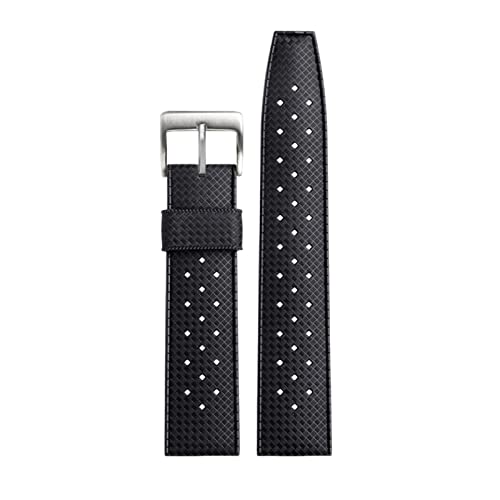 CYSUE Gummi-Uhrenarmband für Seiko Canned SRPD73, Silikonarmband, 22 mm, 20 mm, wasserdicht und atmungsaktiv, Outdoor-Sportarmband, 22 mm, Achat von CYSUE