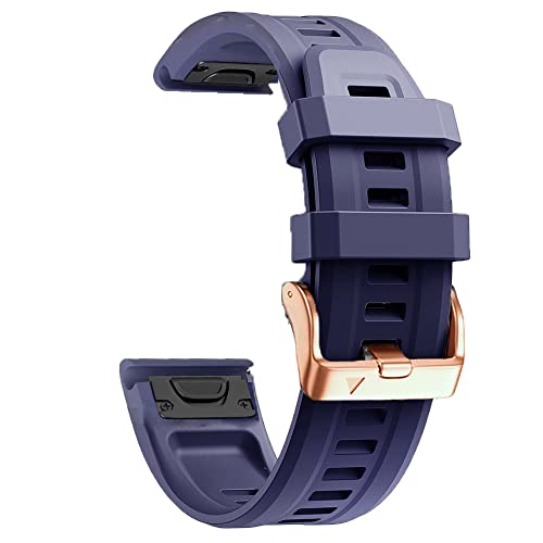 CYSUE Silikon-Armband mit rotgoldener Schnalle, für Garmin Descent MK2S, Fenix 6S, 6SPro, 5S Plus, D2, Delta-Smartwatch, schnelles Öffnen, For Fenix 6S, Achat von CYSUE