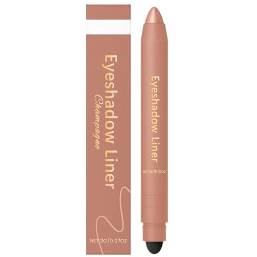 2-in-1 Eyeliner-Lidschatten, wasserfester Kreide-Creme-Textmarker, wischfest, langanhaltend, sanftes und geschmeidiges Auftragen, einfach aufzutragen von CYWBUEAFY