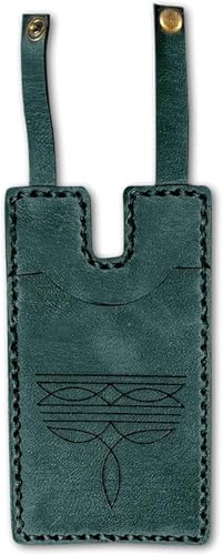 CYWBUEAFY Modische, handgefertigte Lederbrieftasche mit Druckknopfverschluss, kompaktes Kreditkartenetui und Stiefeletui für den täglichen Gebrauch auf Reisen, Rodeo-Abende und Country-Konzerte von CYWBUEAFY