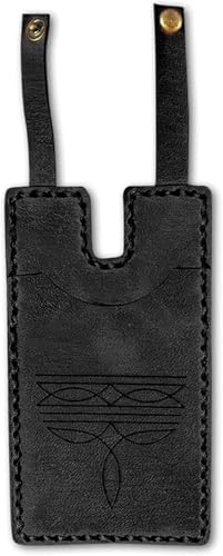 CYWBUEAFY Modische, handgefertigte Lederbrieftasche mit Druckknopfverschluss, kompaktes Kreditkartenetui und Stiefeletui für den täglichen Gebrauch auf Reisen, Rodeo-Abende und Country-Konzerte von CYWBUEAFY