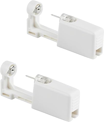 2 Stück Piercing Pistole,Ohrringe Selber Machen Set,Earring Disposable Ear Stud Gun Kit,Piercing Pistole Mit Ohrstecker,Bequem und Sicher Ohrlochpistole,für Damen Herren Mädchen Jungen. von CYXZMYA