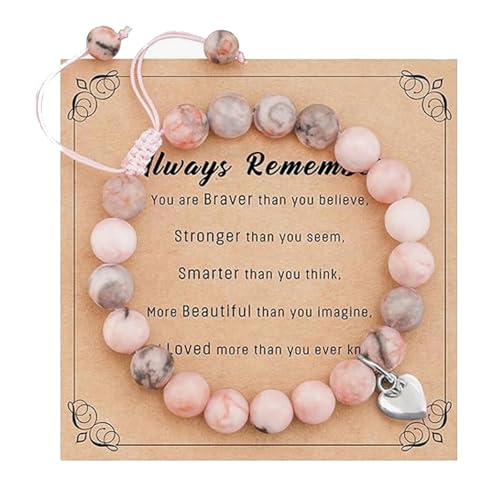 CYXZMYA Perlen Armband für Kinder und Frauen - Schmuck mit Verstellbarem Geflochtenem Seil, Stretch Perlen - Geschenk für Mädchen von CYXZMYA