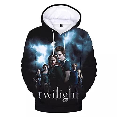 Unisex Druck Kapuzenpullover New The Twilight Saga 3D Print Hoodie Sweatshirts Männer Frauen Mode Herbst Winter Pullover Streetwear Hoodies-L von CYYCXC@