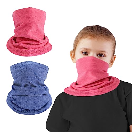 CYYMNA Schlauchschal Kinder, Schal Kinder Schlauchtuch, Loop Schal Fleece Schlauchschal Warmer Halswärmer Winddicht Ski Maske 2 Stück von CYYMNA