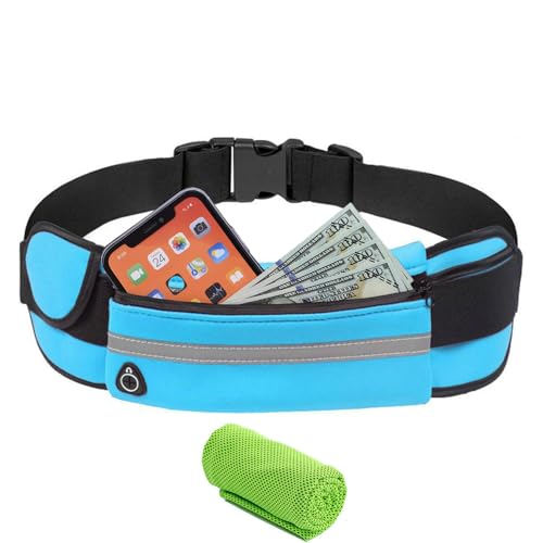 Lauftasche, Handytasche Sport, Laufgürtel, Hüfttasche Laufen Gürteltasche, wasserdichte Bauchtasche Running Belt, Jogging Fitness Gürtel, Handytasche für Damen und Herren Outdoor Aktivitäten Joggen von CYchen