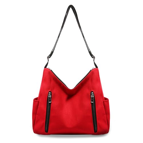 Umhängetasche Handtasche Damen - Moderne Breitem Schultergurt Frauen Tasche Beuteltasche Klein Handytasche Gross Handtaschen Shopping Shoulder Crossbody Taschen Zum Umhängen Gürteltas von CYchen