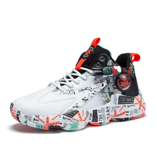 CZHIHANEG Herren-Basketball-Schuhe Jugend-Mode-Basketball-Trainer Leichte Casual atmungsaktiv Stoßdämpfung Walking-Schuhe von CZHIHANEG