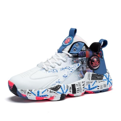 CZHIHANEG Herren-Basketball-Schuhe Jugend-Mode-Basketball-Trainer Leichte Casual atmungsaktiv Stoßdämpfung Walking-Schuhe von CZHIHANEG