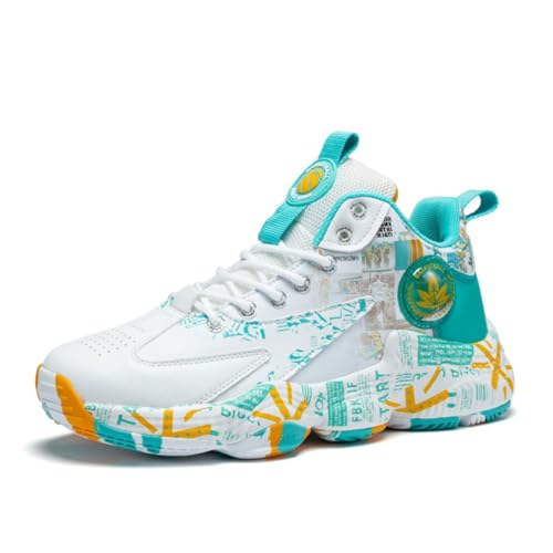 CZHIHANEG Herren-Basketball-Schuhe Jugend-Mode-Basketball-Trainer Leichte Casual atmungsaktiv Stoßdämpfung Walking-Schuhe von CZHIHANEG