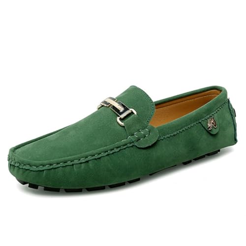 CZHIHANEG Herren Casual Slip-On Wildleder Loafers Mokassins Fahrschuhe Loafers Mode Fahrschuhe Freizeitschuhe EU 39-EU 49 von CZHIHANEG