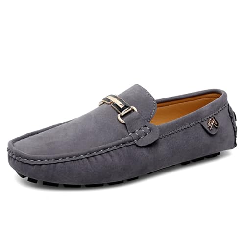 CZHIHANEG Herren Casual Slip-On Wildleder Loafers Mokassins Fahrschuhe Loafers Mode Fahrschuhe Freizeitschuhe EU 39-EU 49 von CZHIHANEG