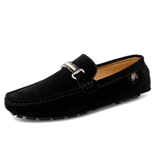 CZHIHANEG Herren Fahrende Mokassins Slipper Leder Slip On Fahren Schuhe EU 47 Schwarz Flach Business Schuhe CZHIHANEG Herren Fahrende Mokassins Slipper Leder Slip On Fahren Schuhe EU 47 Schwarz Flach Business Schuhe von CZHIHANEG