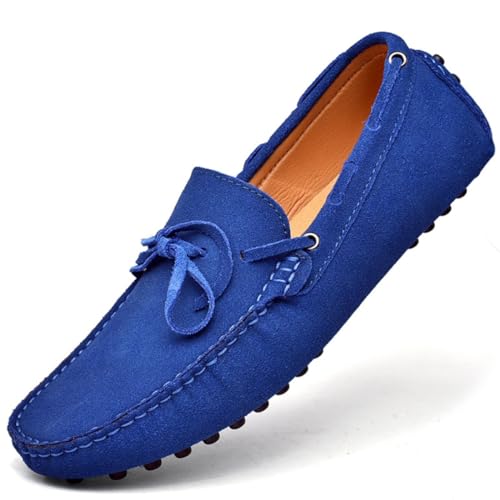 CZHIHANEG Herren Fahrende Schuhe Mokassins Slipper Leder Slip On Fahren Schuhe Leicht Weich Loafers Handgefertigt Flache Business Schuhe EU 39-EU 49 von CZHIHANEG