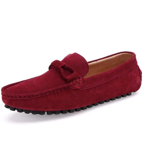 CZHIHANEG Herren Loafers Flach Atmungsaktiv Casual Leder Mokassins Herren Anti Slip Casual Schuhe CZHIHANEG Herren Loafers Flach Atmungsaktiv Casual Leder Mokassins Herren Anti Slip Casual Schuhe von CZHIHANEG