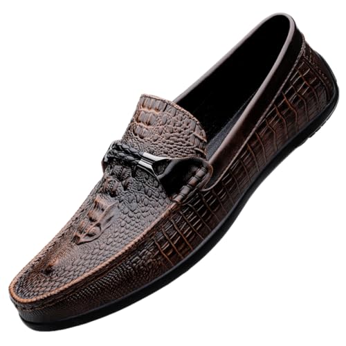 CZHIHANEG Herren Loafers Mokassins Schuhe Atmungsaktiv Casual Leder Mokassins Handmade Slip On Driving Business Schuhe 37-49 EU von CZHIHANEG